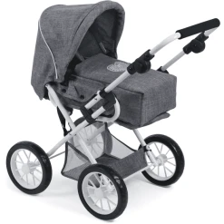 BAYER CHIC 2000 Kombi-Puppenwagen LENI, Jeans Grey