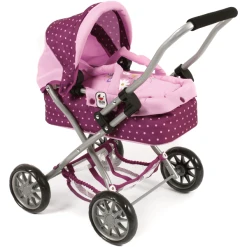 BAYER CHIC 2000 Mini-Kuschelwagen SMARTY Dots Brombeere
