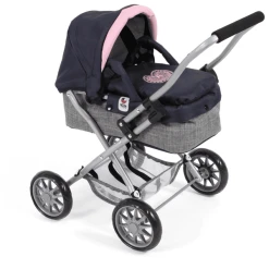 BAYER CHIC 2000 Mini-Kuschelwagen SMARTY Melange Grau-navy