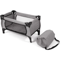 BAYER CHIC 2000 Puppen-Reisebett Deluxe Melange Grau