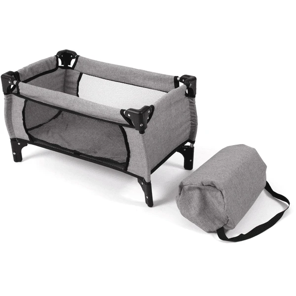 BAYER CHIC 2000 Puppen-Reisebett Deluxe Melange Grau 1 BAYER CHIC 2000 Puppen-Reisebett Deluxe Melange Grau