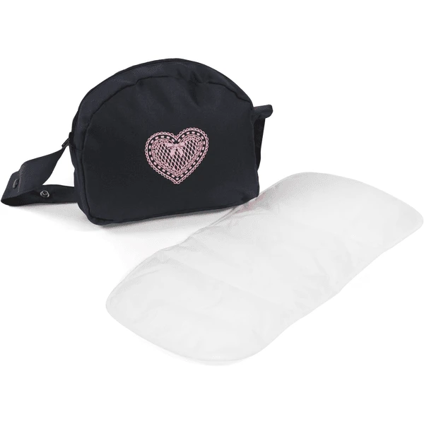BAYER CHIC 2000 Puppen-Wickeltasche Melange Grau-navy 1 BAYER CHIC 2000 Puppen-Wickeltasche Melange Grau-navy