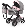 Bayer Design Kombi-Puppenwagen Xeo Grau/Rosa