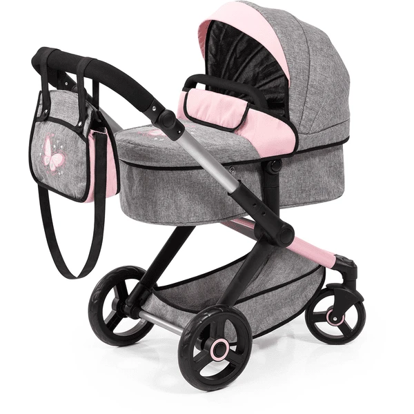 Bayer Design Kombi-Puppenwagen Xeo Grau/Rosa 1 Bayer Design Kombi-Puppenwagen Xeo Grau/Rosa