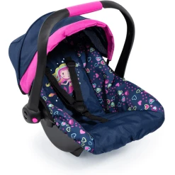 Bayer Design Puppen-Autositz Mit Dach Blau, Mit Meerjungfrau