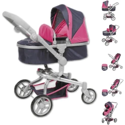 Knorr Toys® Puppenwagen Boonk - "diadem" Blau