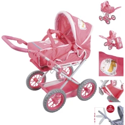 Knorr Toys® Puppenwagen Ruby NICI "La-La-Lama Lounge" Rosa