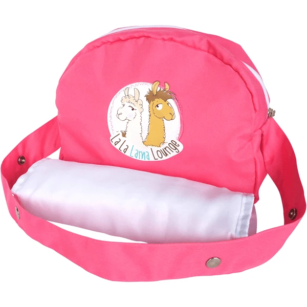 Knorr Toys® Puppenwickeltasche NICI "La-La-Lama Lounge" Rosa 1 Knorr Toys® Puppenwickeltasche NICI "La-La-Lama Lounge" Rosa