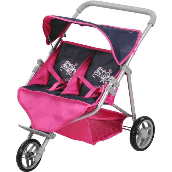 Knorr Toys® Zwillingspuppenwagen Duo - "diadem" Blau 1 Knorr Toys® Zwillingspuppenwagen Duo - "diadem" Blau